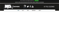 Desktop Screenshot of mgcaravans.com
