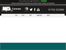Tablet Screenshot of mgcaravans.com